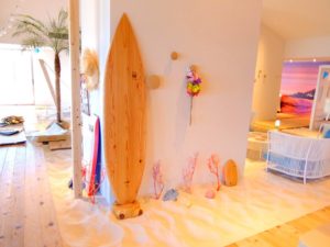 ウッドサーフボード インテリアとして雰囲気づくり‍