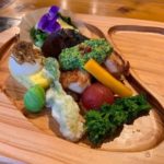 地産の野菜たっぷり!おいしそうなお花見プレート