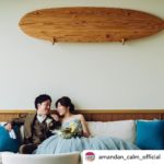 非日常リゾートを演出するウッドサーフボード＠結婚式場